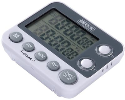 BrandNewCake® Digitale Keukentimer / Kookwekker - Dual 2 tijden - Magnetisch - Instelbare Alarm Volume - Inclusief 2 Batterijen