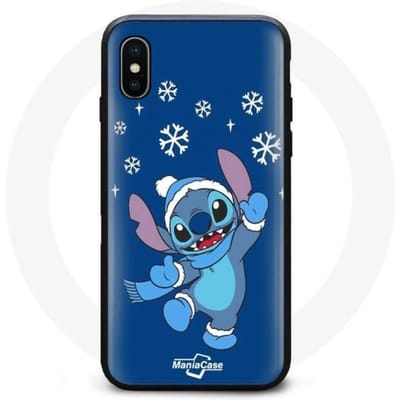 Hoesje - Disney - Iphone XS max - Flexibel - Synthetisch - Stitch Kerst