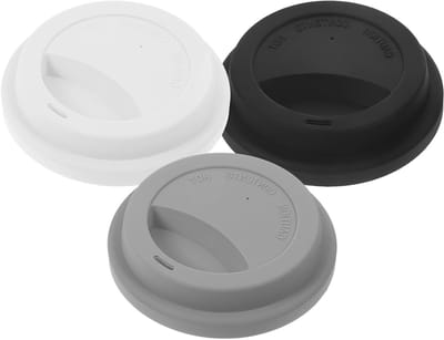 3-delige siliconen koffiedeksel set, universele bekerafdekking, drinkcan deksel, herbruikbare en duurzame koffiedeksel