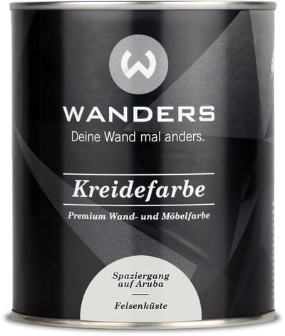 Wanders24 Shabby Chic krijtverf – 750 ml – lichtgrijs mat