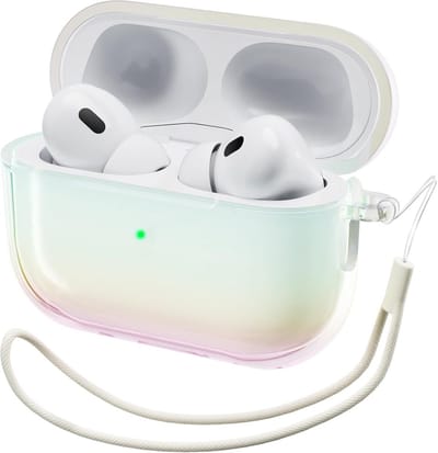 Schokbestendige TPU Hoes voor AirPods Pro 2 (USB-C) met Karabijnhaak
