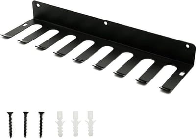 Gym Equipment Rack - Fitness Hanger - Sportspullen Opbergen - Praktisch Ontwerp - 43 x 16 x 6 cm - Zwart