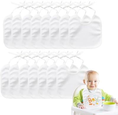 15 Stuks Baby Slabbetjes voor Schilderen - Persoonlijke Katoenen Slabbetjes voor Baby's - Creatieve Baby Shower Cadeaus voor Jongens en Meisjes