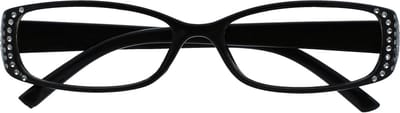 Zwarte Diamonte Stijl Lezers Ontwerper Stijl Vrouwen Dames UVR093BK +2,00