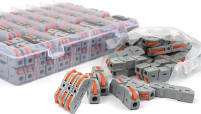 WiseGoods Premium Elektriciteit Kabel Connector Set - Elektriciteitskabel Kabelklem - Kabelklemmen - Accessoires Voor Kabels 34stk