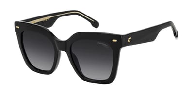 Carrera CARRERA 3086/S BLACK/DARK GREY SHADED 52/20/145 Damenbrillen Zonnebrillen