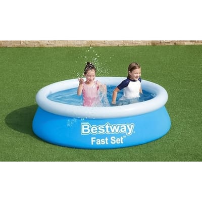 Bestway -  Zwembad - 152 x 30 cm - Opblaas - 3 ringen - 282 liter  - Blauw - Zwembad - Rond