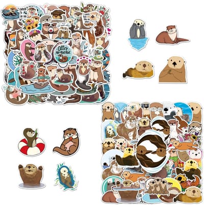 Dailygoods- Stickers 100 stuks - Schattige Dierenstickers - Graffitistickers - Decoratie voor Fietsen/Notitieboeken - Waterdicht PVC - Afmetingen 4-8,5 cm - Decoratiestickers
