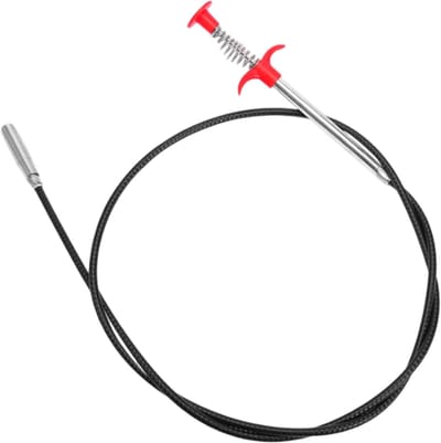 Afvoerslang Verstopper - Ontstopper Slang - Afvoer Ontstoppen - Flexibele 4-Klauw Grijper - 1.6 Meter - Zwart