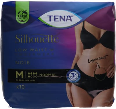 Voordeelverpakking 2 X TENA SILHOUETTE NORMAL NOIR - LAGE TAILLE M (795516)