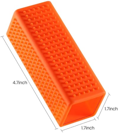 CRIJNS - Dierenhaar Blok - Mattenlijnentrekker - 45x45x120mm - Orange