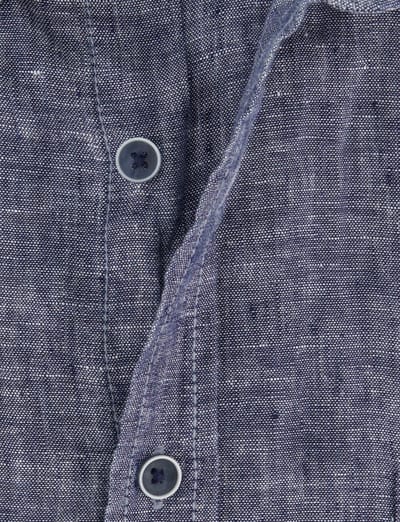 Linnen Overhemd Casa Moda blauw Casual Fit