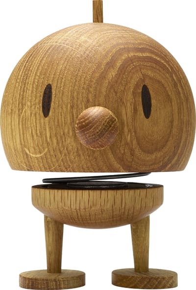 Hoptimist Bumble Beeldje - M - Eikenhout - Houten Beeldjes Decoratie voor Woonkamer, Kamer en Kantoor - Cadeau Idee voor Mannen, Vrouwen en Kinderen