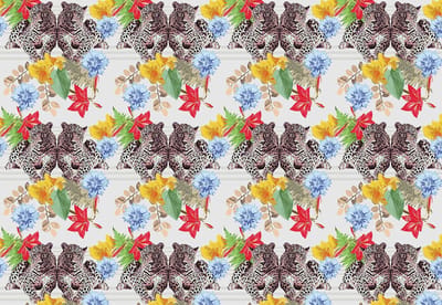 Fotobehang Cheetah Abstract | XL - 208cm x 146cm | 130g/m2 Vlies