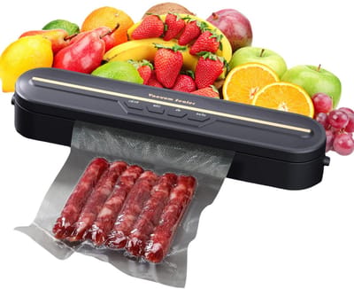 OYLCDI - Vacuümmachine 120W – 28 cm Rolbreedte – Nat- & Droogmodus – Houdt voedsel tot 8× langer vers – Inclusief 10 vacuümzakken