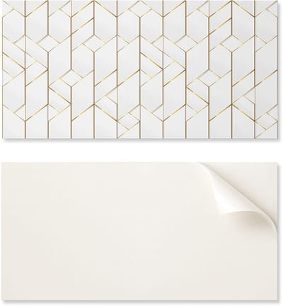 Zelfklevend vinylpaneel - Bedrukte decoratie 100x50 cm Geometrisch lijnpatroon