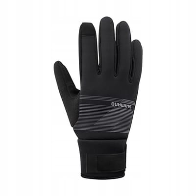 Shimano Windbreak Thermal Fiets Handschoenen Grijs Maat S
