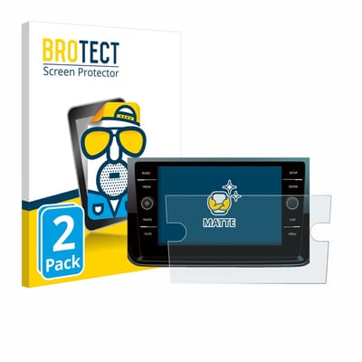 BROTECT - Screenprotector voor Volkswagen Polo 2018 Composition Media 8" 2017 - Folie Beschermfolie matte 2 Stuks