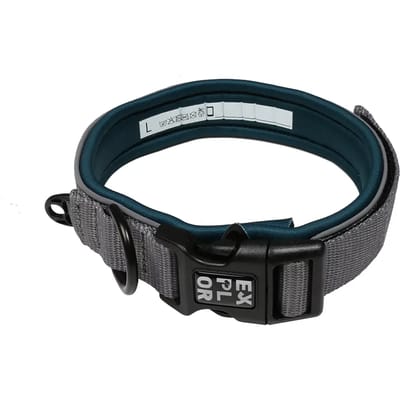 Duvoplus - Halsband Voor Dieren - Hond - Ultimate Fit Comfy Halsband Classic Xs - 30-33cm Petrol Blue - 1st