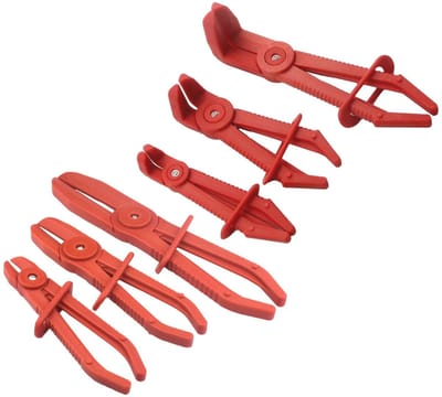 Cosensi- Slangklemmen Set - Slangklemmen RVS - Slangklemtang - 6 Stuks - Verstelbaar - Hoogwaardige Nylon Materialen - Veiligheidsclip Design - Slangklem