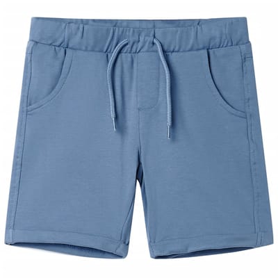 vidaXL Kindershorts met trekkoord 140 donkerblauw