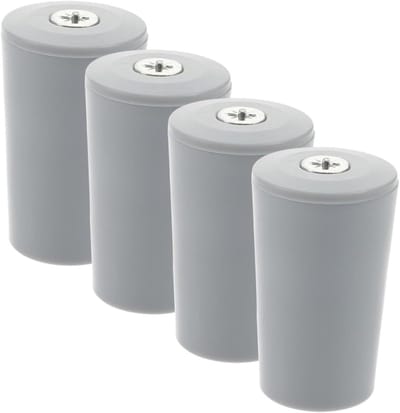 Rolluik Stoppers - Rolgordijn Onderdelen - Bescherming Kast - Duurzaam Materiaal - 4 Stuks - Lichtgrijs