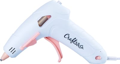 Crafts&Co Lijmpistool met Standaard - 3 Lijm pistool Vullingen 7mm - Glue Gun met USB - 10W - Grijs