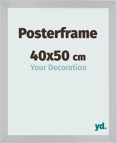 Your Decoration - Posterlijst 40x50 cm - MDF - Zilver Mat - Parma