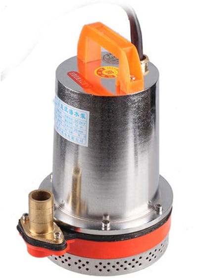 NAVOBIZ Dompelpomp - Vuilwaterpomp - Elektrische dompelpomp - Ijzeren basis - 80 L/min - Corrosiebestendig - Draagbaar - 24V