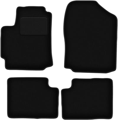 Zwarte veloursmatten voor: Daihatsu Sirion III M300 hatchback (2004-2010)