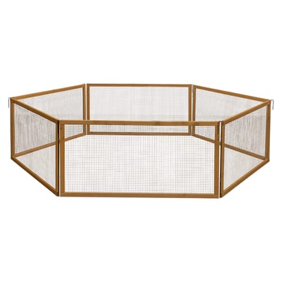 Kerbl Pet VARIO buitenverblijf met gaas 120x120x59cm 6 elementen voor kleine dieren