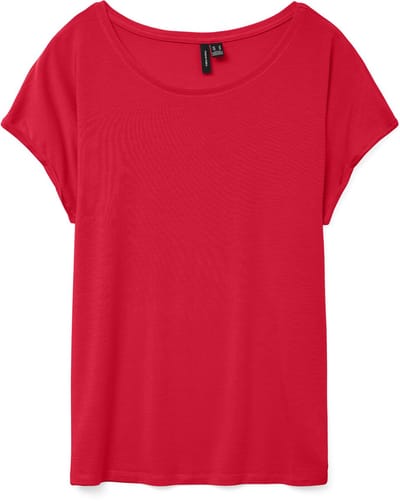 Vero Moda T-shirt Vmava Plain Ss Top Jrs Noos 10284468 Lollipop Dames Maat - M