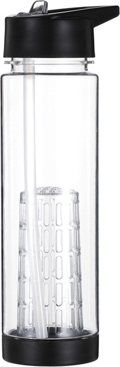 LaCardia Waterfles 700 ml - Drinkfles met Rietje & BPA-Vrij - Drinkbus voor Kinderen en Volwassenen - Sportfles & Travel mug - Paars Oranje