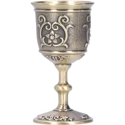Bronzen Wijnkelk Vintage Beker Gegraveerd Europese Koninklijke Kelk Whiskey Drink FeestartikelenL gray