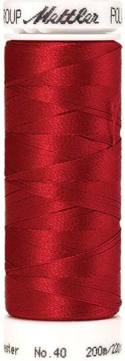 AMANN POLYSHEEN NAAI-BORDUURGAREN, COL-1903 ROOD, 200M, PER STUK.