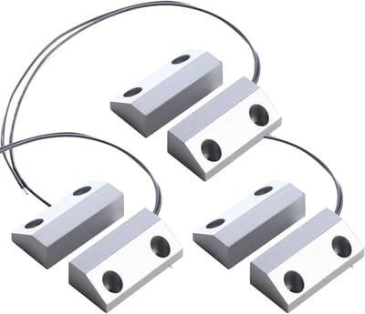 Magnetische Deurcontact - Raammelder - Beveiliging Huis - Bedraad Systeem - 3 Stuks - Wit