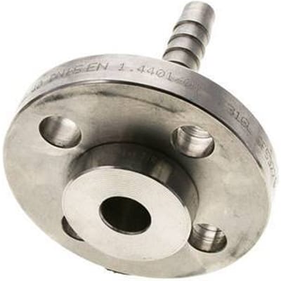 13x25 mm RVS 1.4401 Slangpilaar met Draaibare Flensverbinding PN 10/16/25/40 DIN EN 14423 / DIN 2826