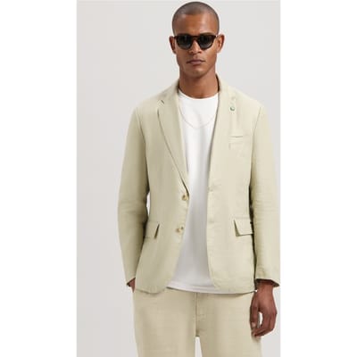 Dstrezzed Ds-cris Linen Twill Blazer Sand Maat: L | Blazers Outlet | Heren | Beige
