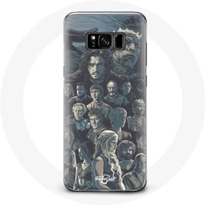 Hoesje - Game of Thrones - Samsung Galaxy S8 - Hard - Poster Personages - Grijs