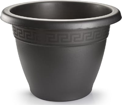 PlasticForte Plantenpot - antraciet - kunststof - 16 x 11 cm - voor buiten - bloempot