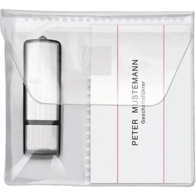 Veloflex usb-stick hoes 2256, zelfklevend, PP, transparant, 5 stuks