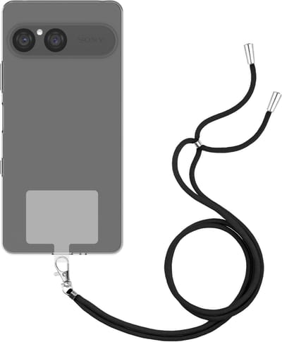 Just in Case hoesje met koord geschikt voor Sony Xperia 10 VII Hoesje met Koord - Flexibele Case - Transparant