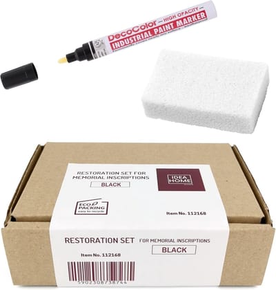 Marker voor Inscripties - Oliemarker Zwart - Grafsteen Restauratie - Waterbestendig Permanent - 0.5mm Lijngrootte - Zwart