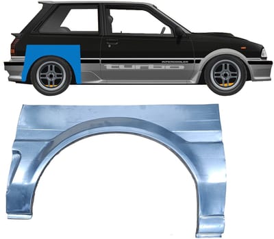 Reparatiepaneel achterspatbord voor Toyota Starlet 1996-1999 / Rechts