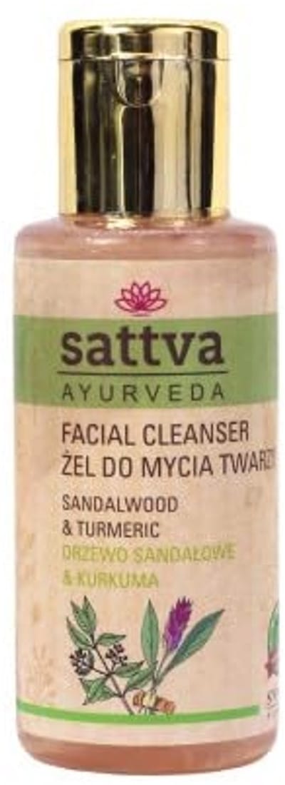 Gezichtsreinigende gel met sandelhout en kurkuma, Sattva Ayurveda, 100 ml