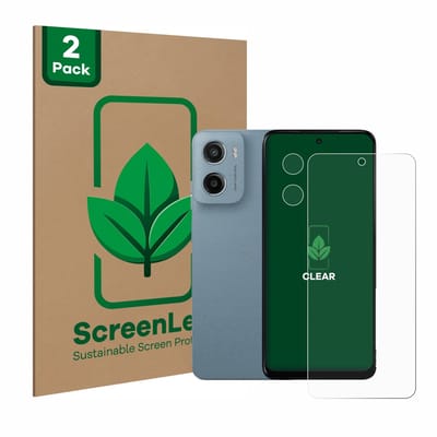 2 Stuks Screenprotector voor Motorola Moto E15 (Voor+Camera) - Hoogwaardige Beschermfolie transparant