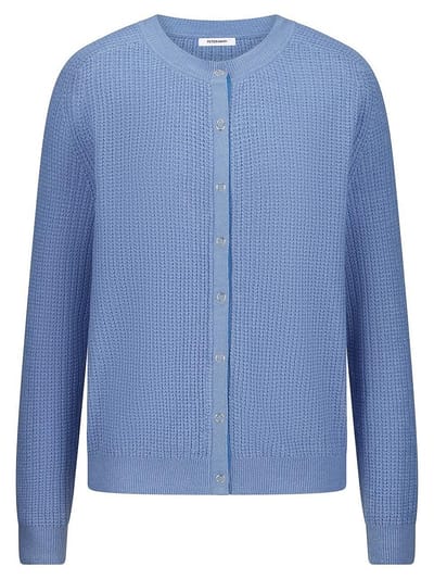 Vest ronde hals Van Peter Hahn blauw