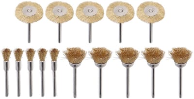 Dailygoods - Set van 15 Messing Draadwielen Booropzetstukken