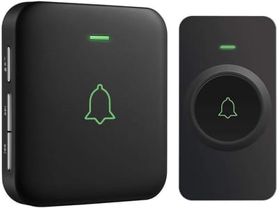Draadloze Deurbel met Plug-in Ontvanger - Waterdicht, 300 m Bereik, 52 Melodieën en 5 Volumeniveaus