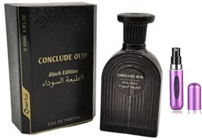 Omerta - Conclude Oud Black Edition - Eau de Toilette - 100 ml inclusief hervulbare tasverstuiver (willekeurige kleur)